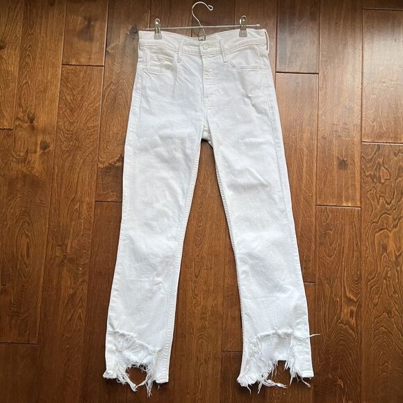 Mother Superior Size 26 White Distressed The Dutchie Ankle Jaws EUC - Picture 7 of 16